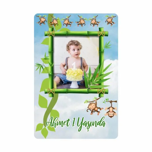 Safari Temalı Doğum Günü Magneti